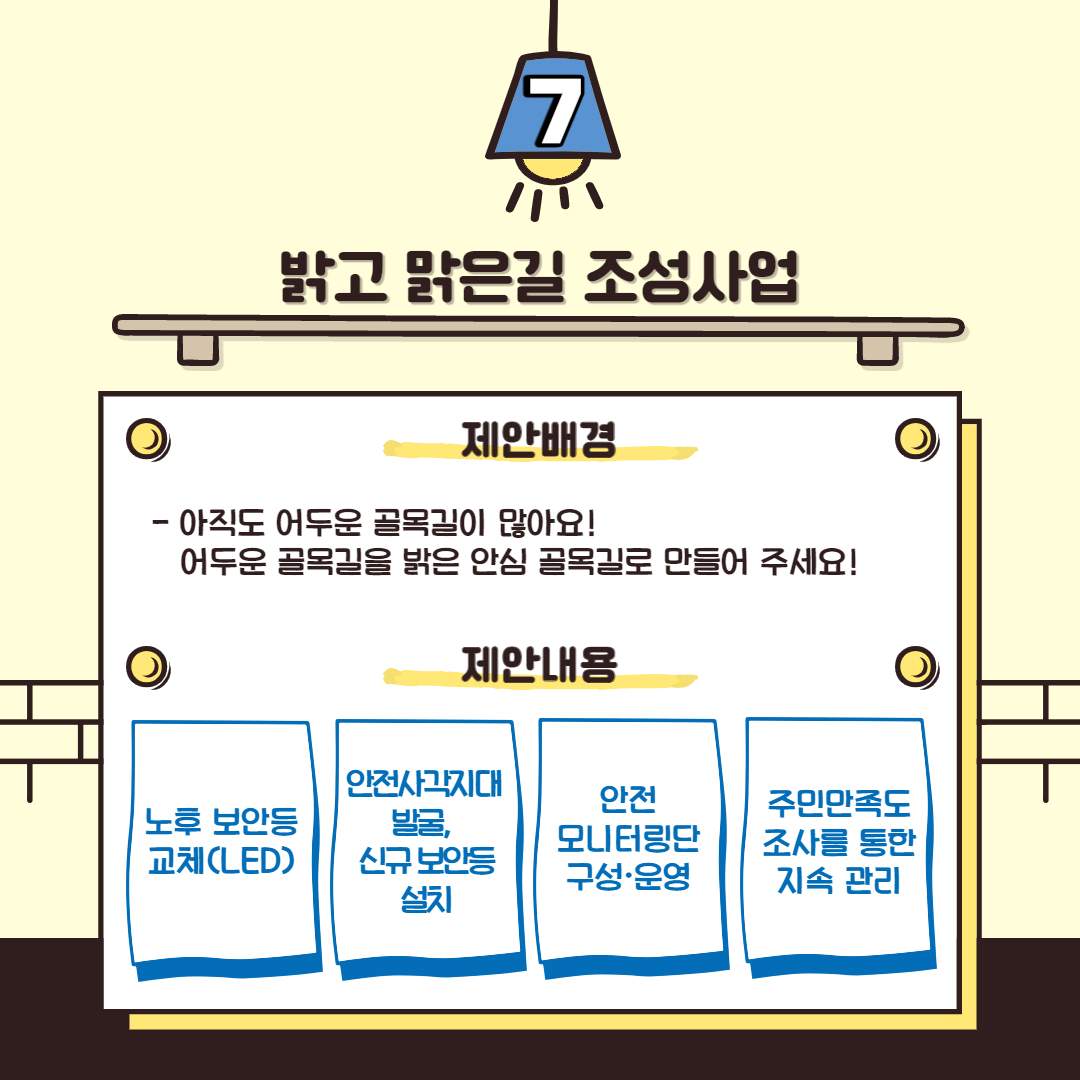 7. 밝고 맑은길 조성사업