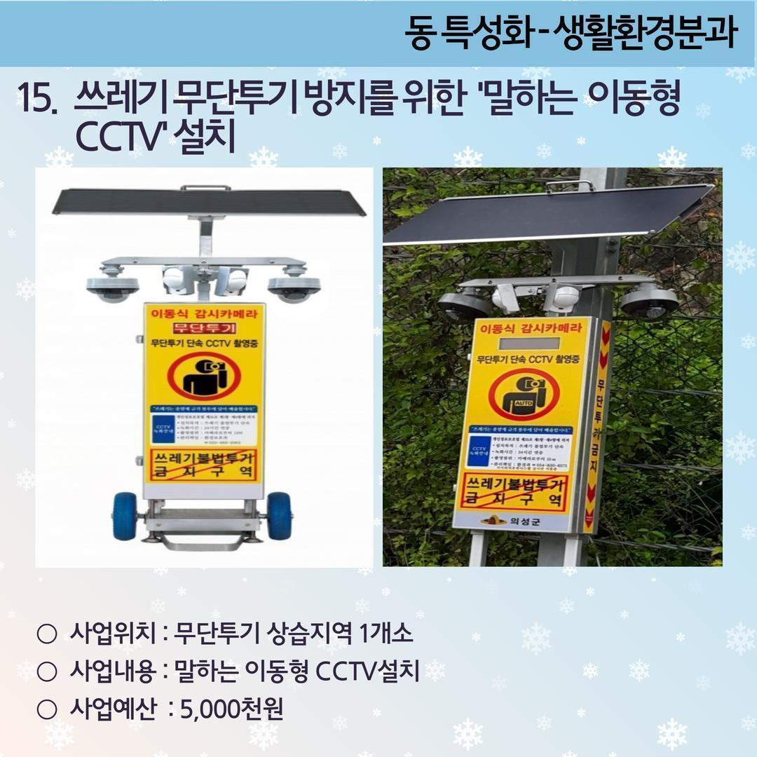 6. 쓰레기 무단투기 방지를 위한 '말하는 이동형 CCTV' 설치-상도2동