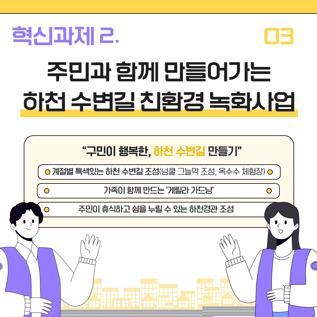 2. 주민과 함께 만들어가는 하천 수변길 친환경 녹화사업