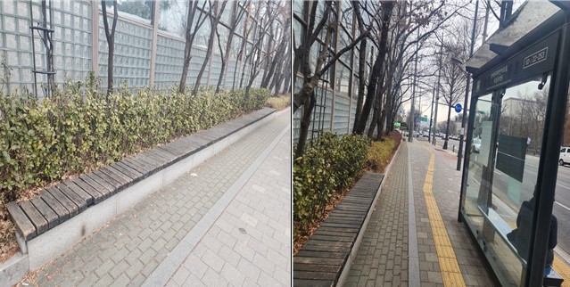 (방배3동) 래미안아트힐 일대 나무 벤치 교체