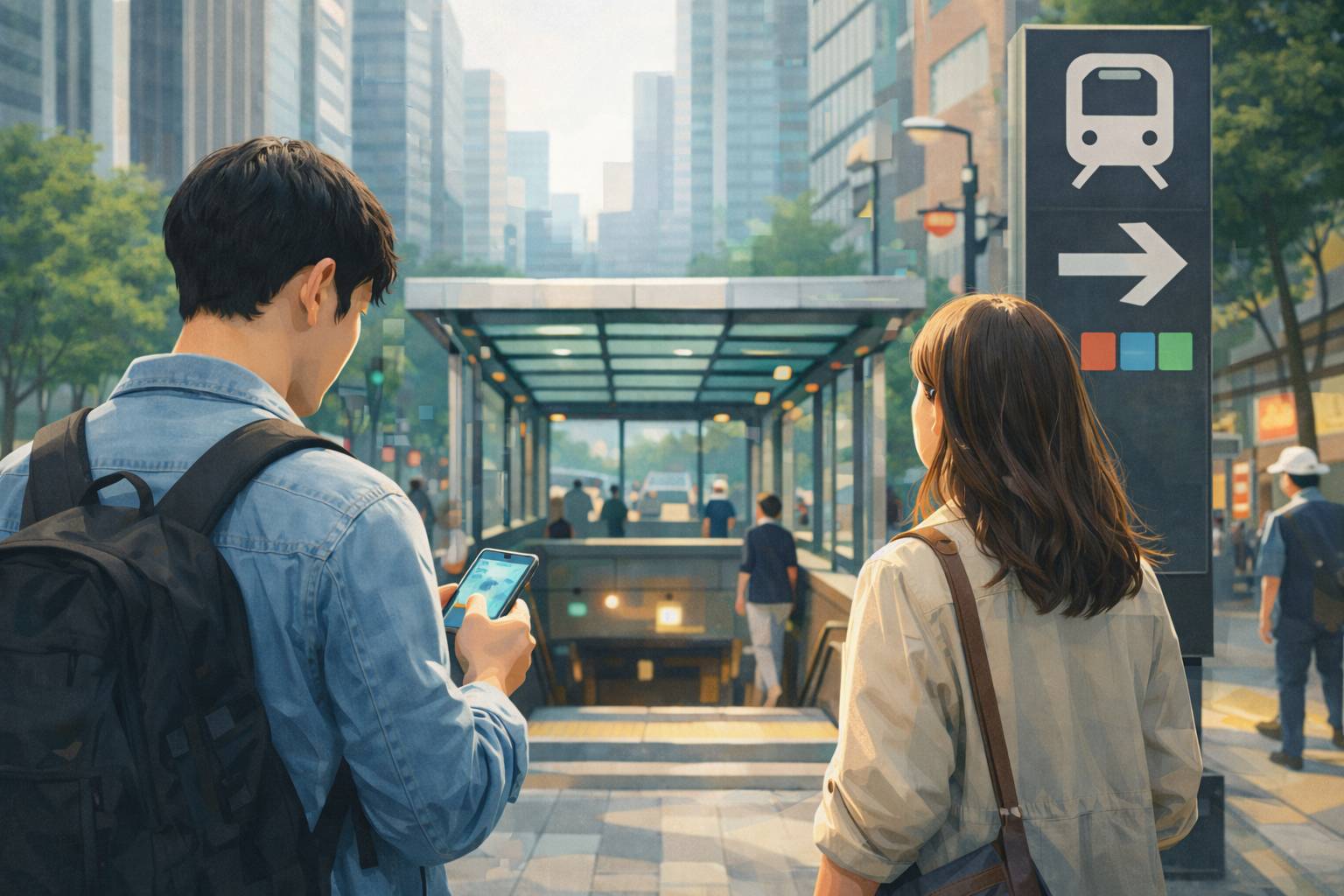 지하철 출입구 탐색 시 활용 안내요소에 대한 이용자 설문조사